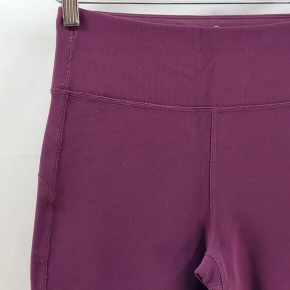 Sweaty Betty London Leggings Womens Small Full Length Zipper Pockets Maroon - Picture 5 of 16
